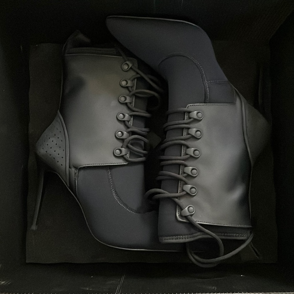 Black matte boots brand new. Never used